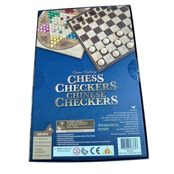 Game Gallery Chess, Checkers and Chinese Checkers Board Game Set #20107643 - Picture 2 of 3